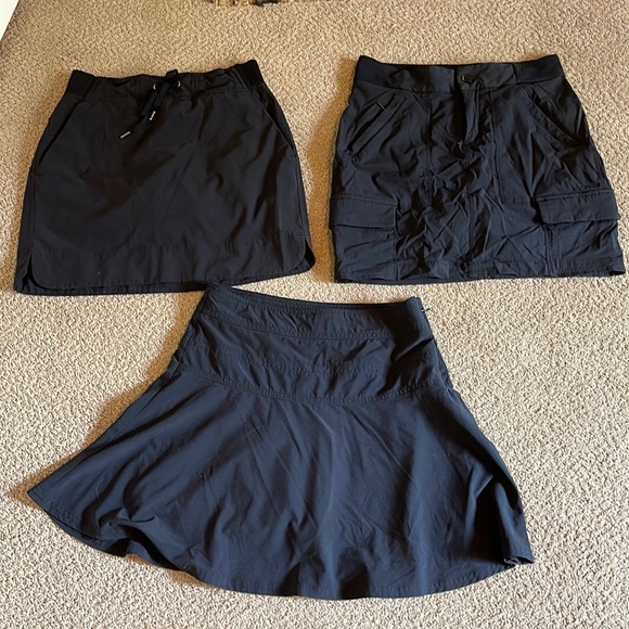 Athleta Dresses & Skirts - Three Skirt w/Built in Shorts Bundle